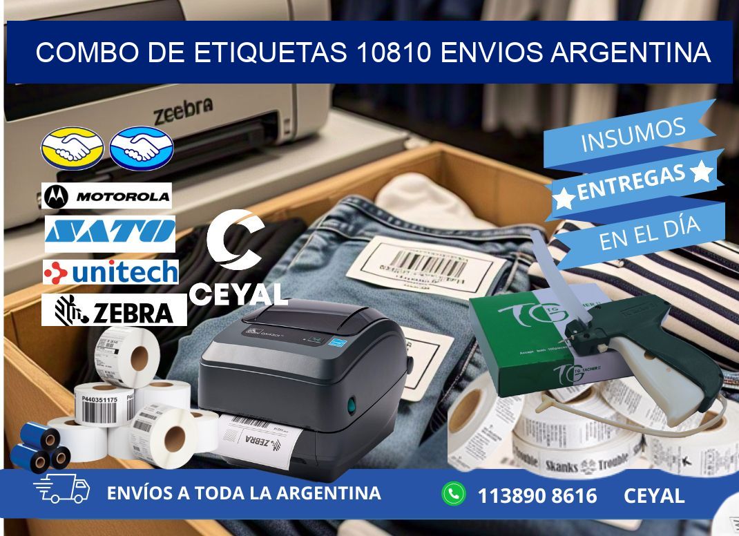 Combo de etiquetas 10810 ENVIOS ARGENTINA