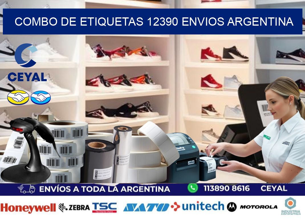 Combo de etiquetas 12390 ENVIOS ARGENTINA