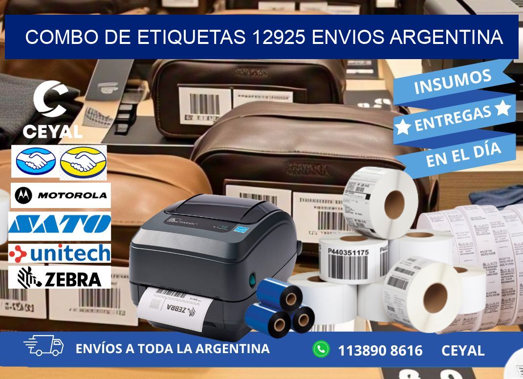 Combo de etiquetas 12925 ENVIOS ARGENTINA