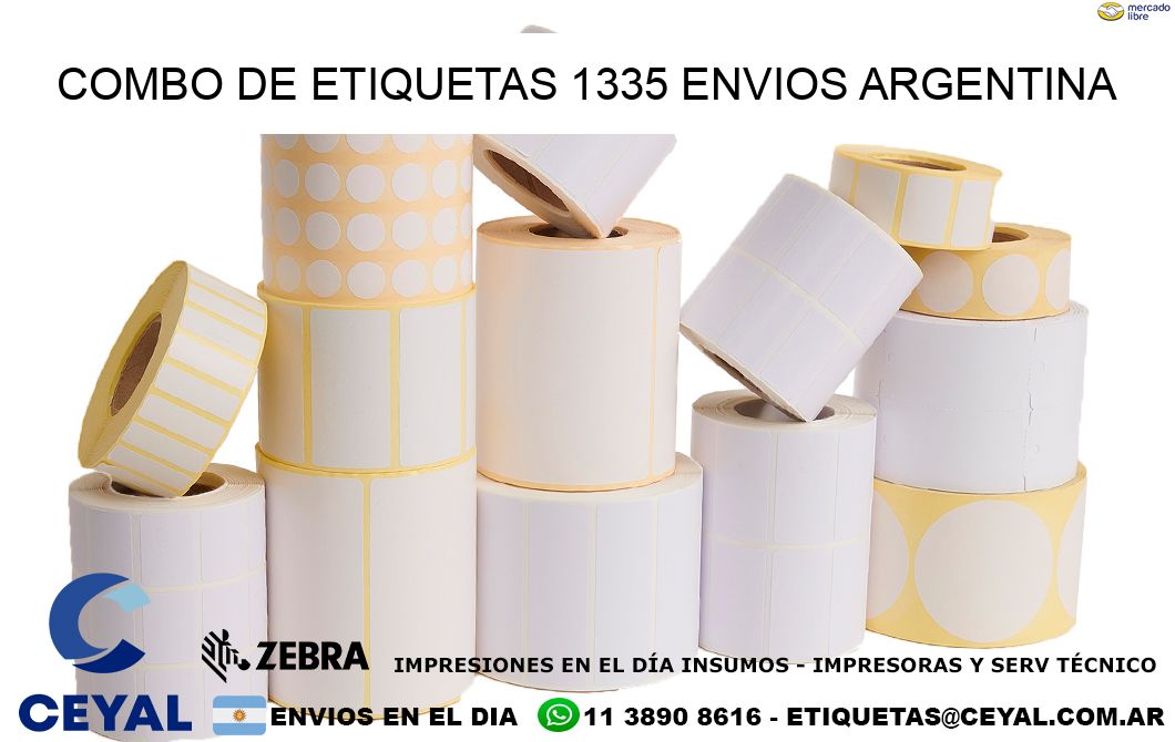 Combo de etiquetas 1335 ENVIOS ARGENTINA
