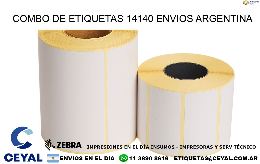Combo de etiquetas 14140 ENVIOS ARGENTINA