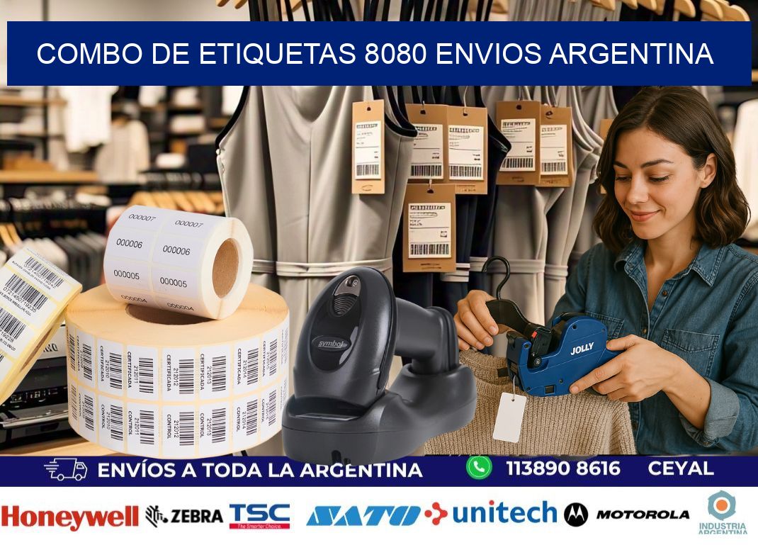 Combo de etiquetas 8080 ENVIOS ARGENTINA