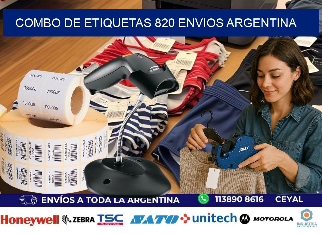 Combo de etiquetas 820 ENVIOS ARGENTINA