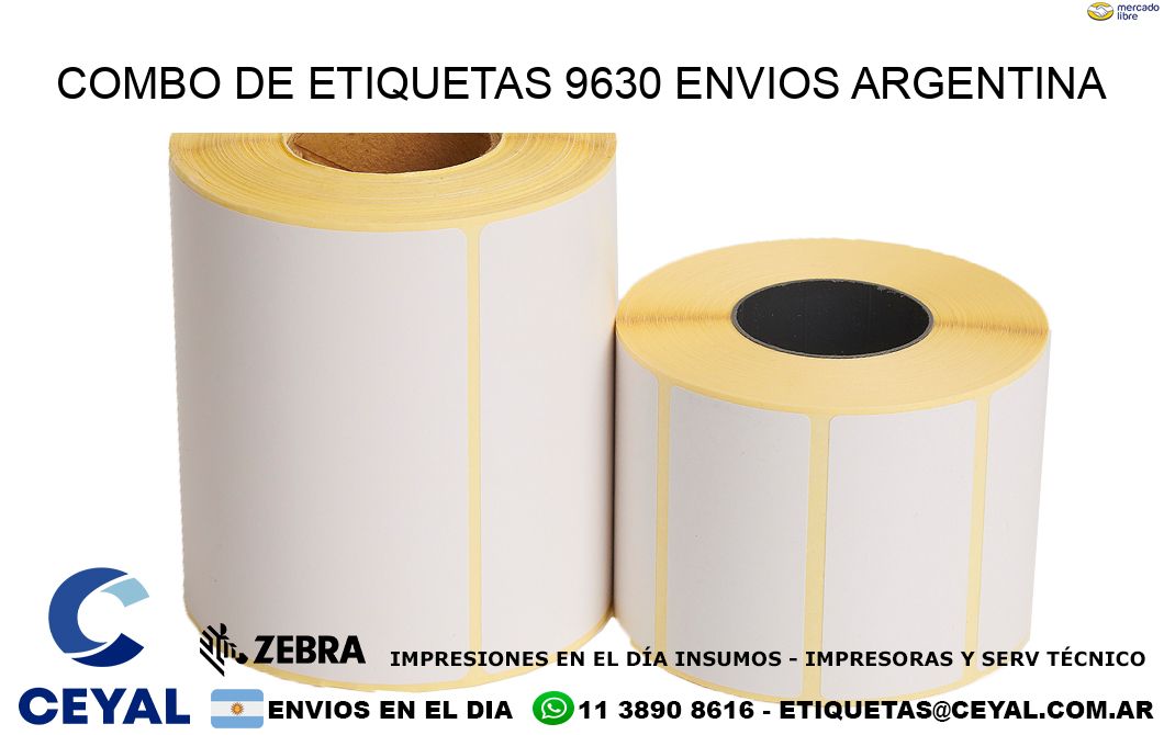 Combo de etiquetas 9630 ENVIOS ARGENTINA