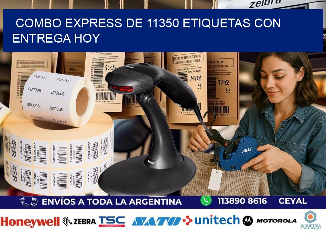 Combo express de 11350 etiquetas con entrega hoy