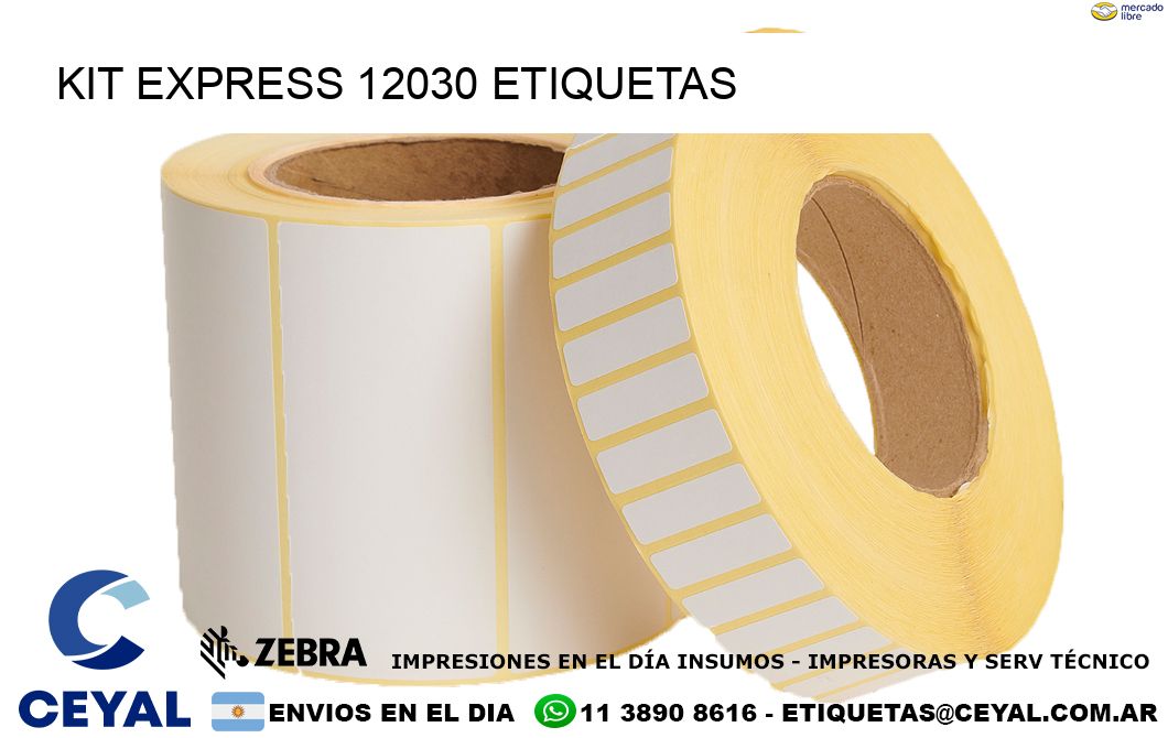 Kit express 12030 etiquetas