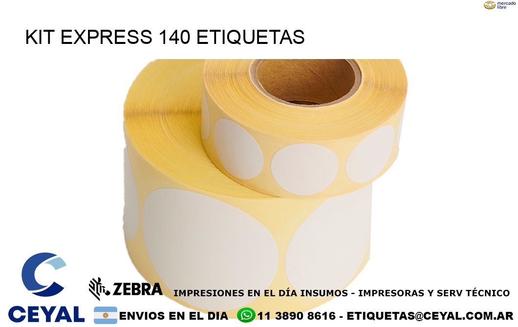Kit express 140 etiquetas