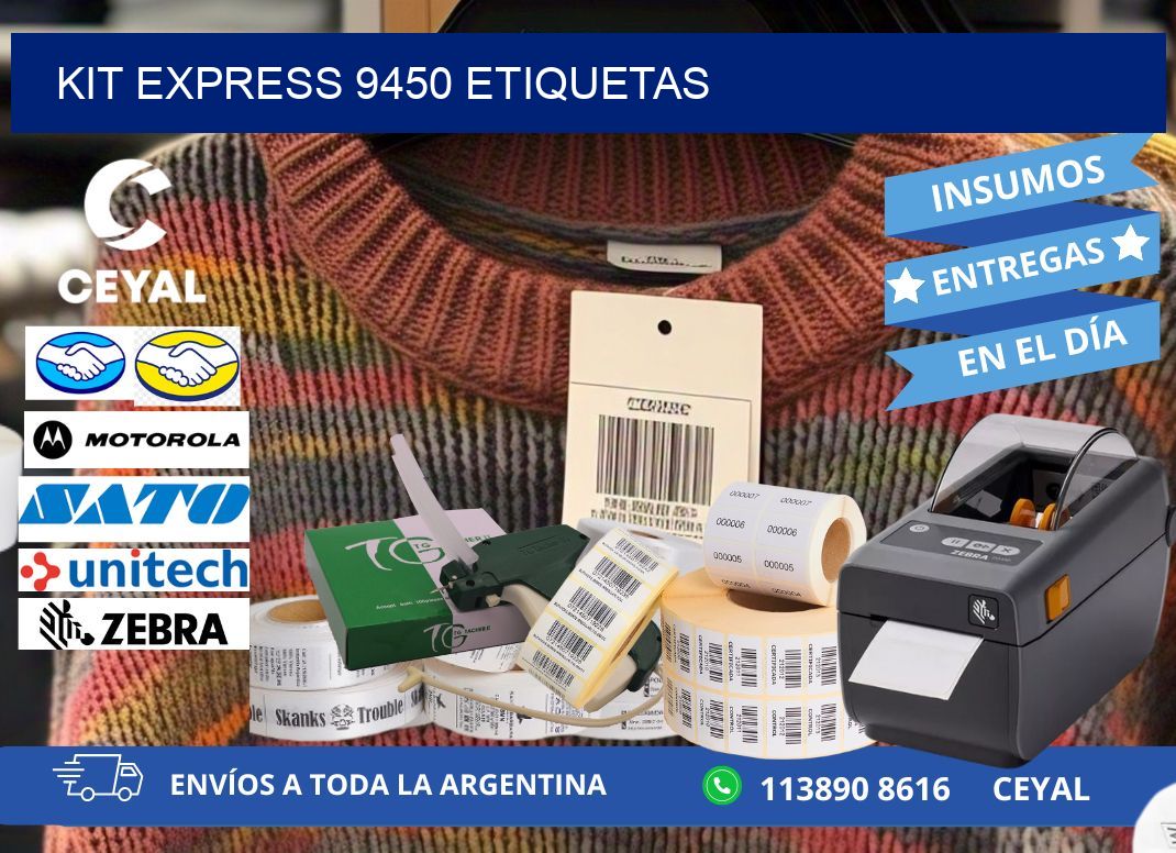 Kit express 9450 etiquetas