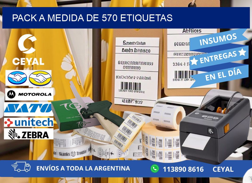 Pack a medida de 570 etiquetas