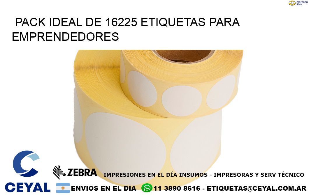 Pack ideal de 16225 etiquetas para emprendedores