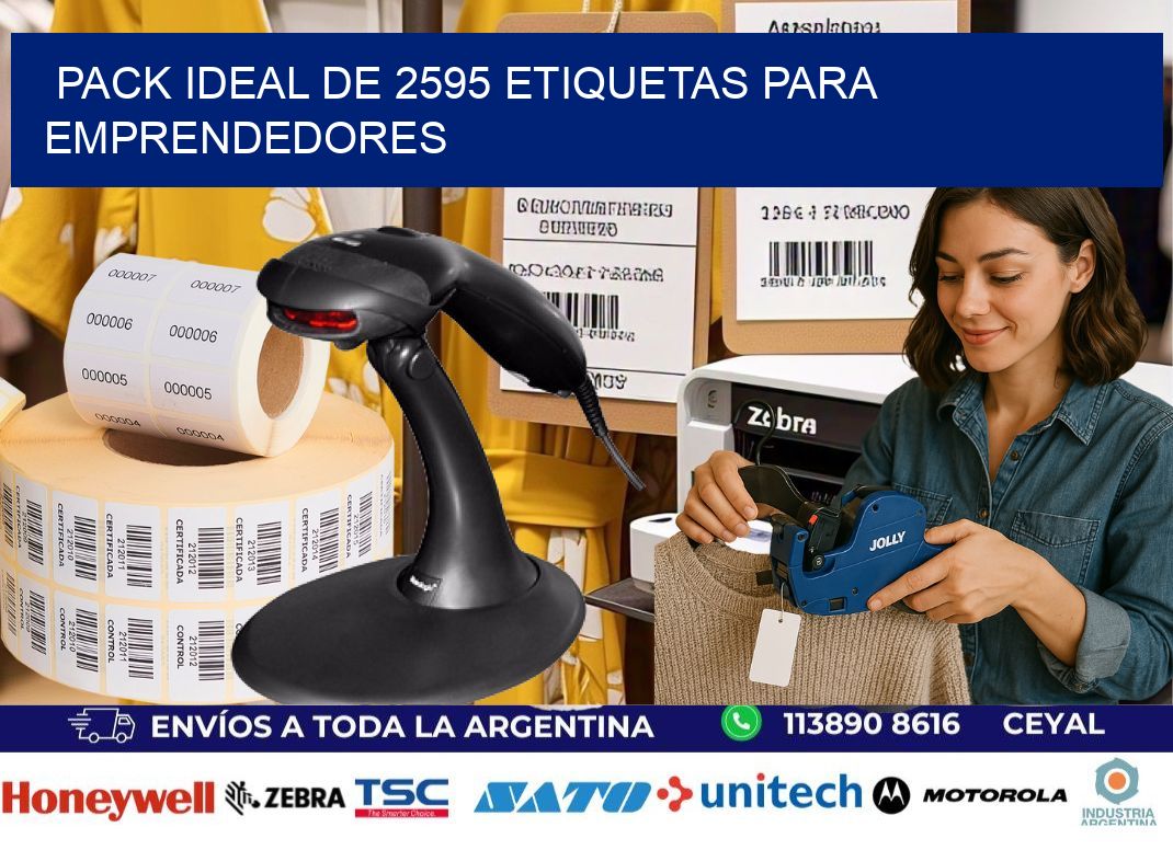Pack ideal de 2595 etiquetas para emprendedores
