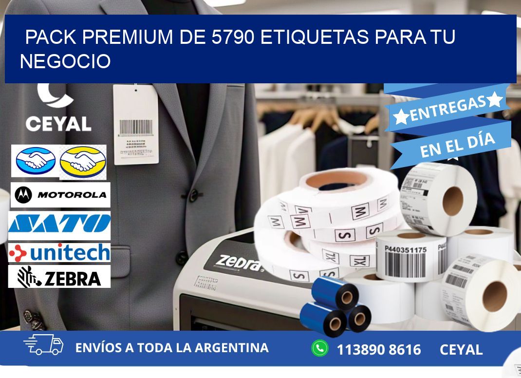 Pack premium de 5790 etiquetas para tu negocio