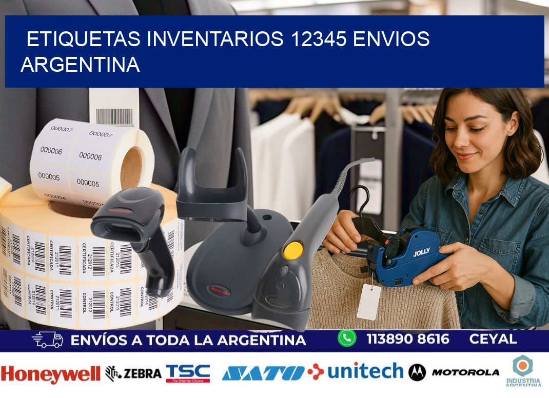 etiquetas inventarios 12345 ENVIOS ARGENTINA