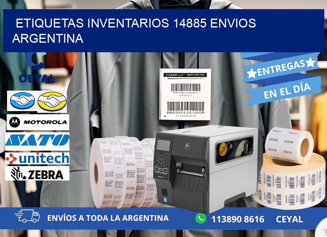 etiquetas inventarios 14885 ENVIOS ARGENTINA