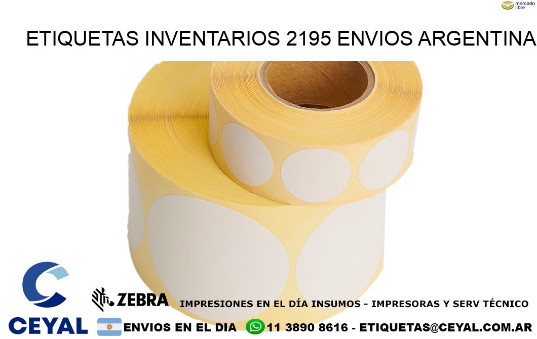etiquetas inventarios 2195 ENVIOS ARGENTINA