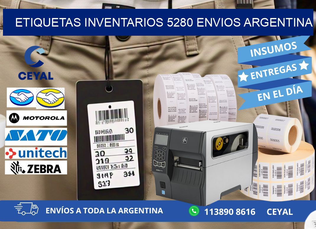 etiquetas inventarios 5280 ENVIOS ARGENTINA