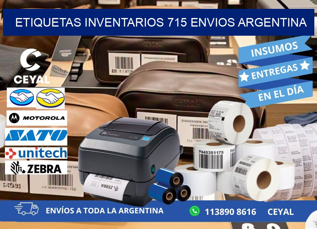 etiquetas inventarios 715 ENVIOS ARGENTINA