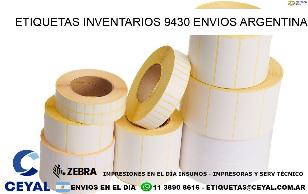 etiquetas inventarios 9430 ENVIOS ARGENTINA