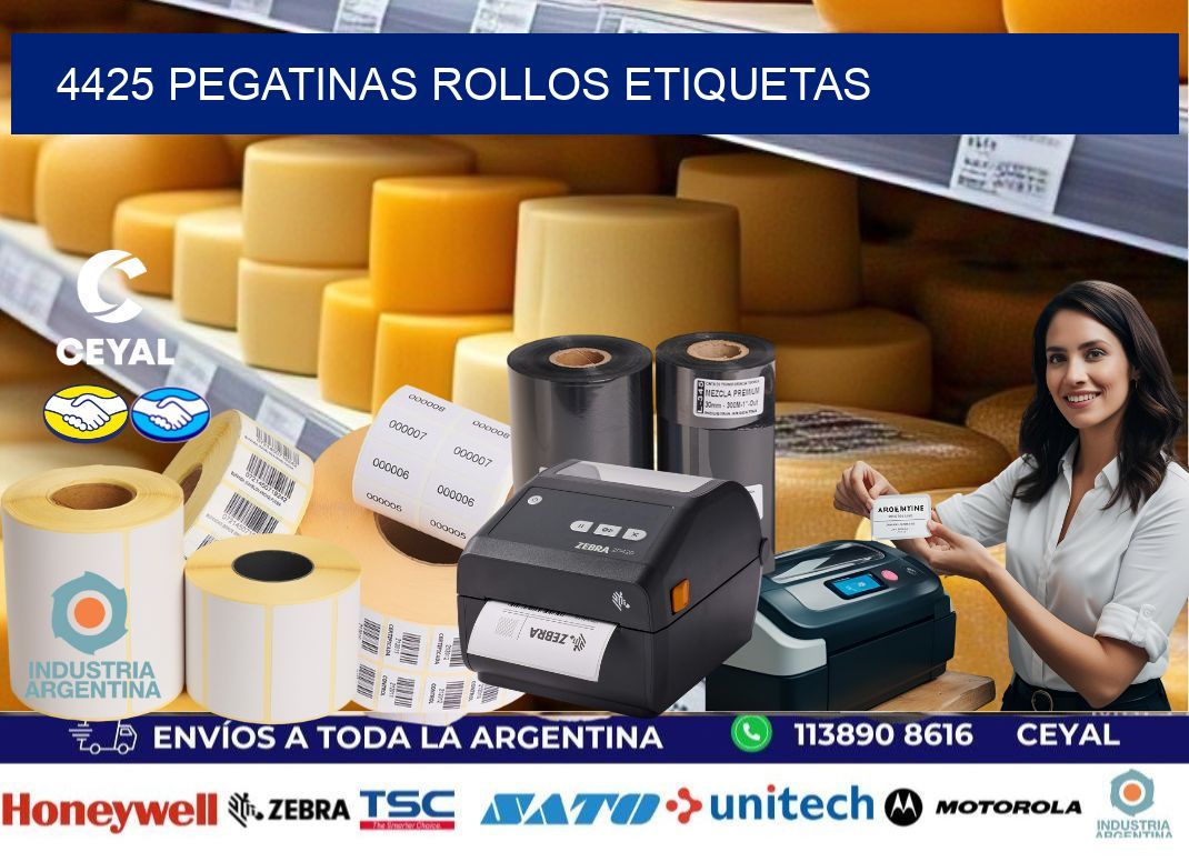 4425 Pegatinas rollos etiquetas