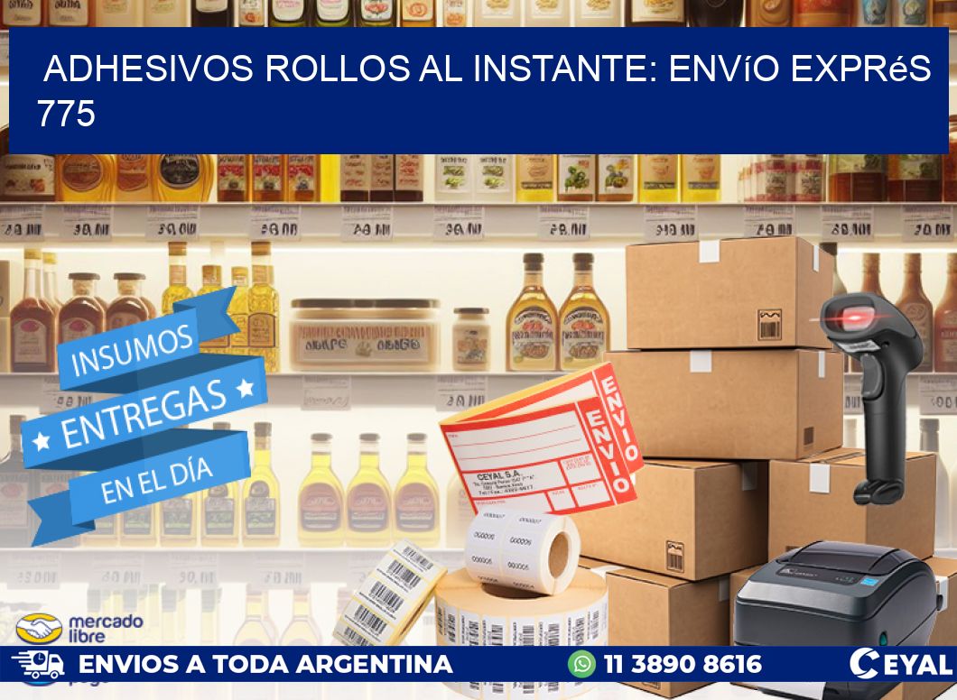 Adhesivos rollos al Instante: Envío Exprés 775