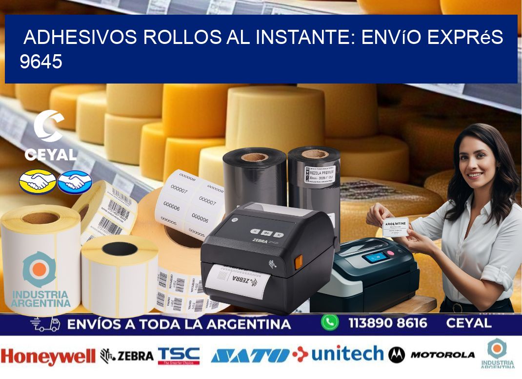 Adhesivos rollos al Instante: Envío Exprés 9645