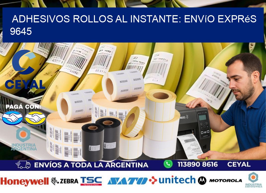 Adhesivos rollos al Instante: Envío Exprés 9645