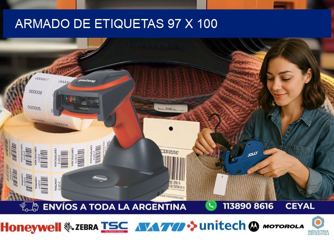 Armado de etiquetas 97 x 100