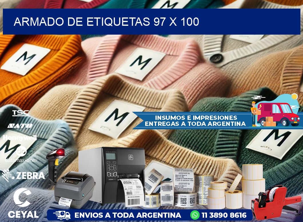Armado de etiquetas 97 x 100