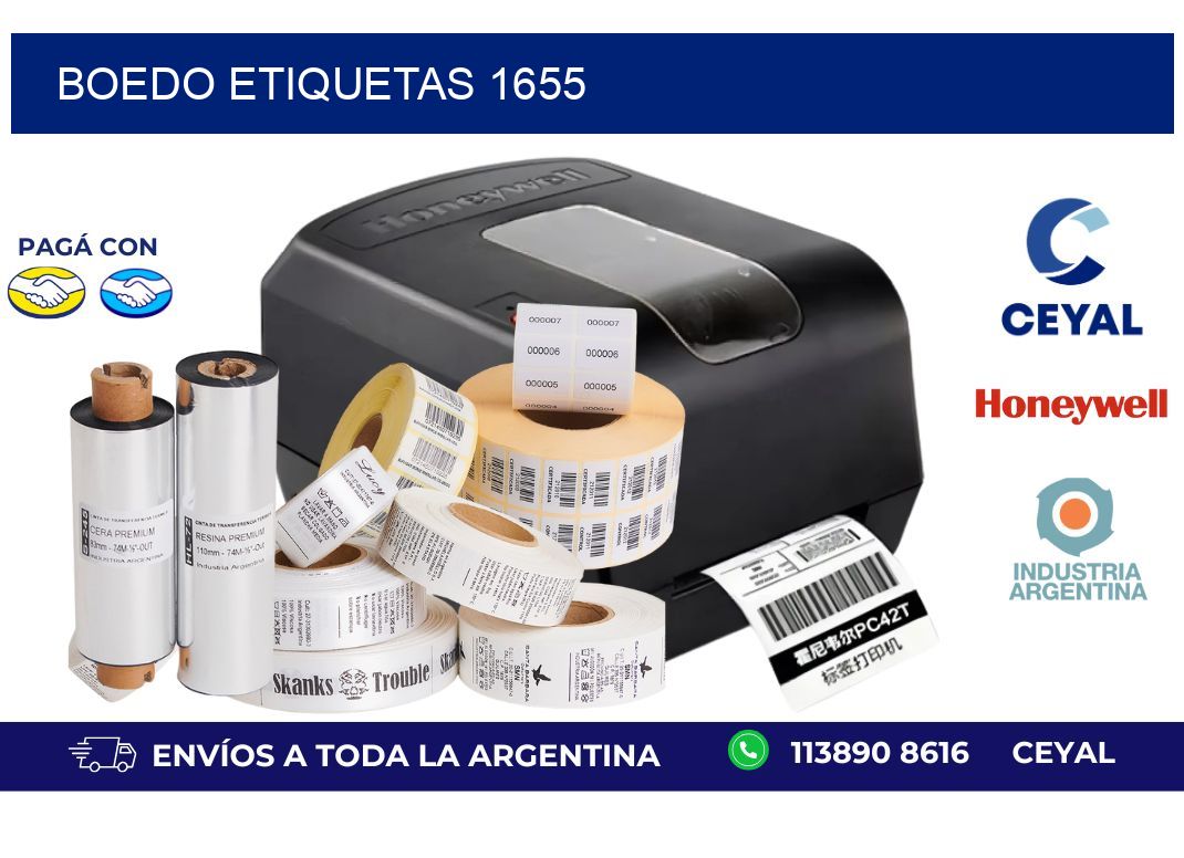 Boedo etiquetas 1655