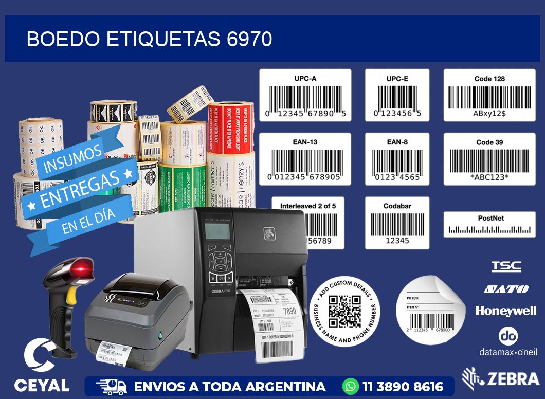 Boedo etiquetas 6970