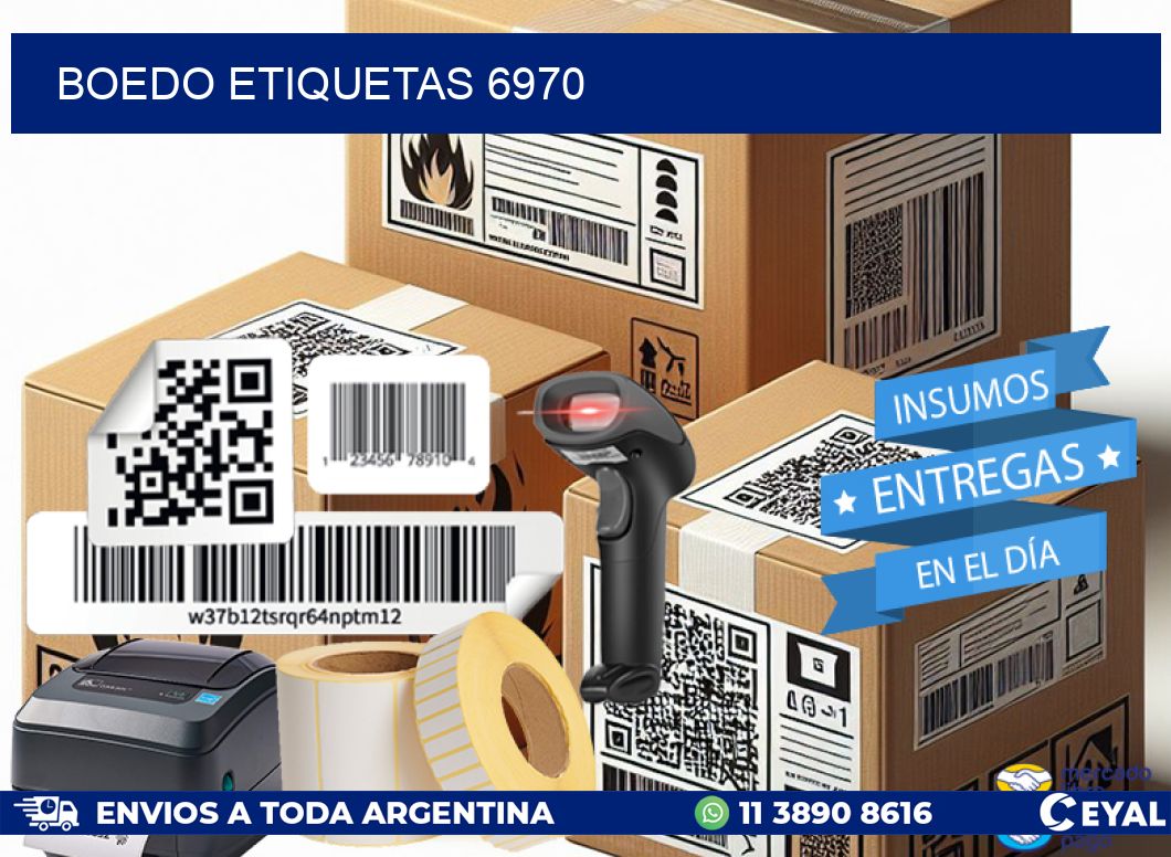 Boedo etiquetas 6970