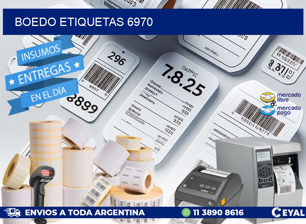 Boedo etiquetas 6970