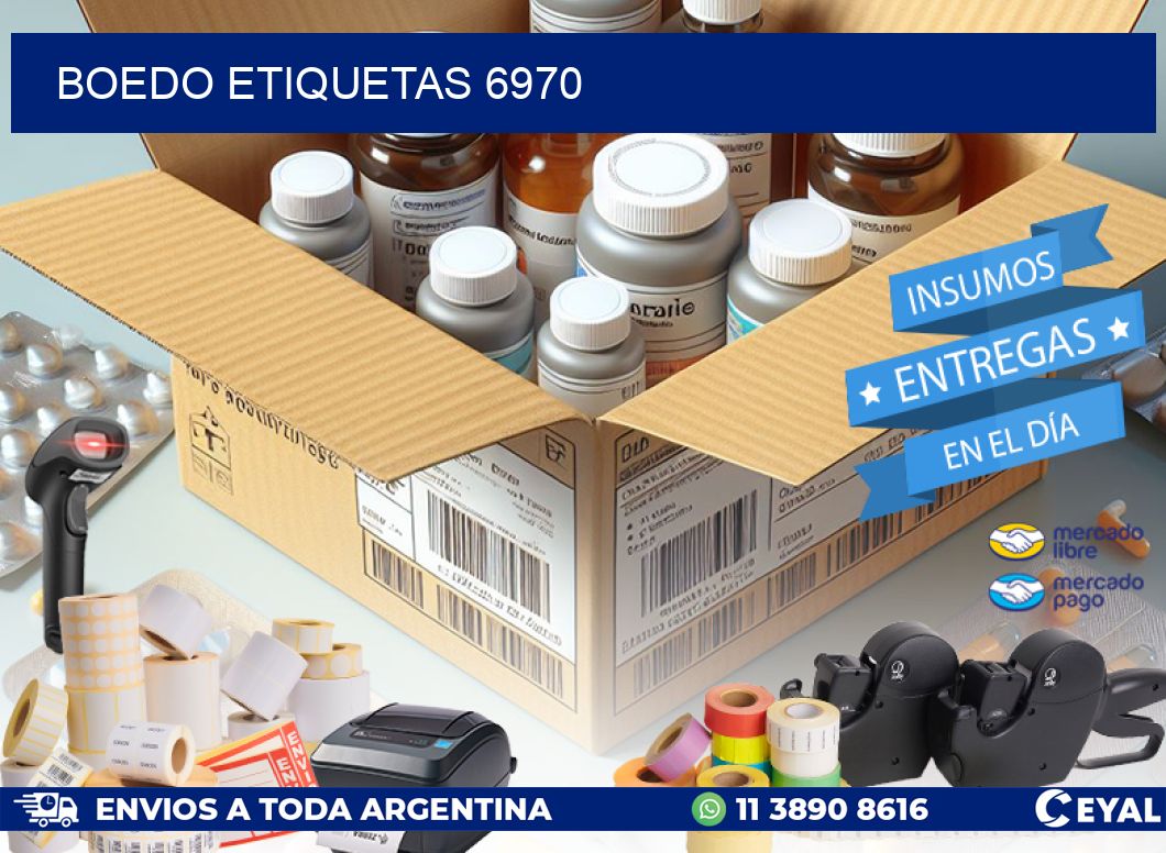 Boedo etiquetas 6970