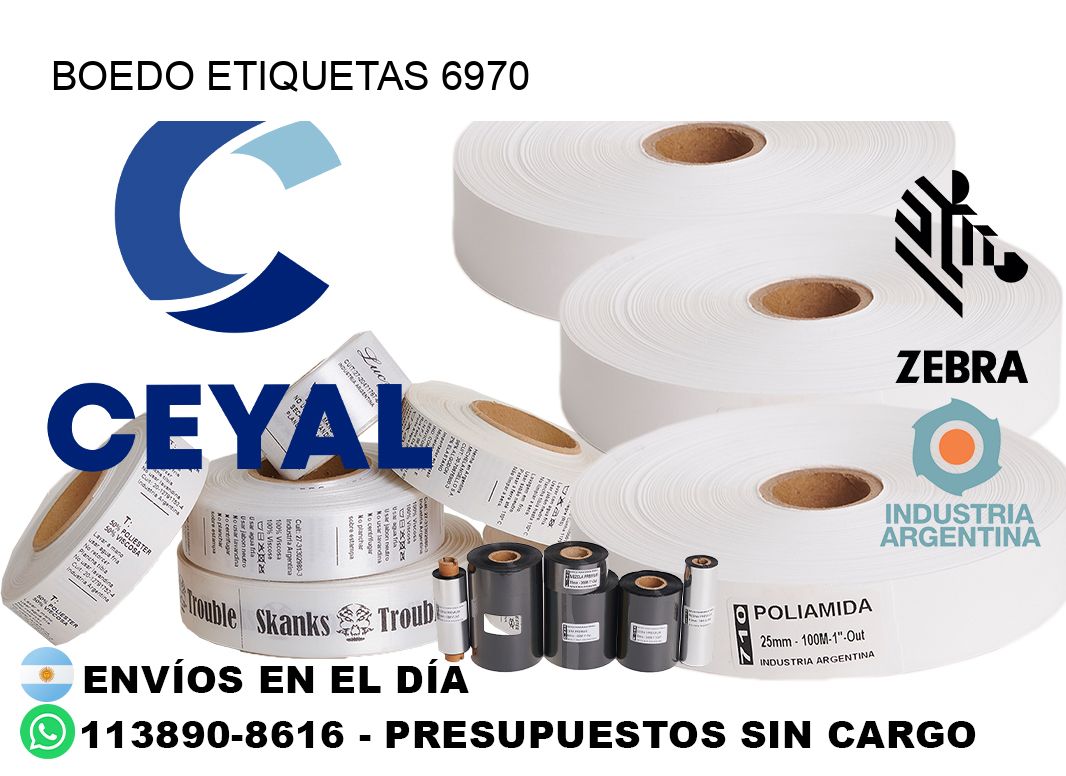 Boedo etiquetas 6970