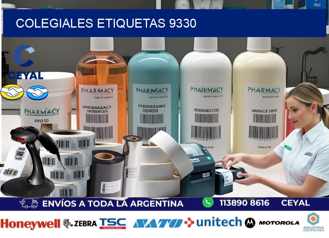 Colegiales etiquetas 9330