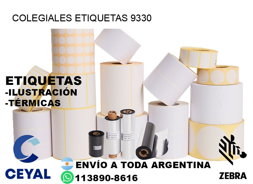 Colegiales etiquetas 9330