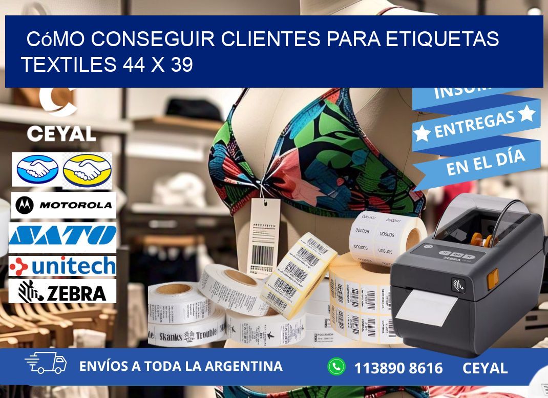 Cómo Conseguir Clientes para Etiquetas Textiles 44 x 39