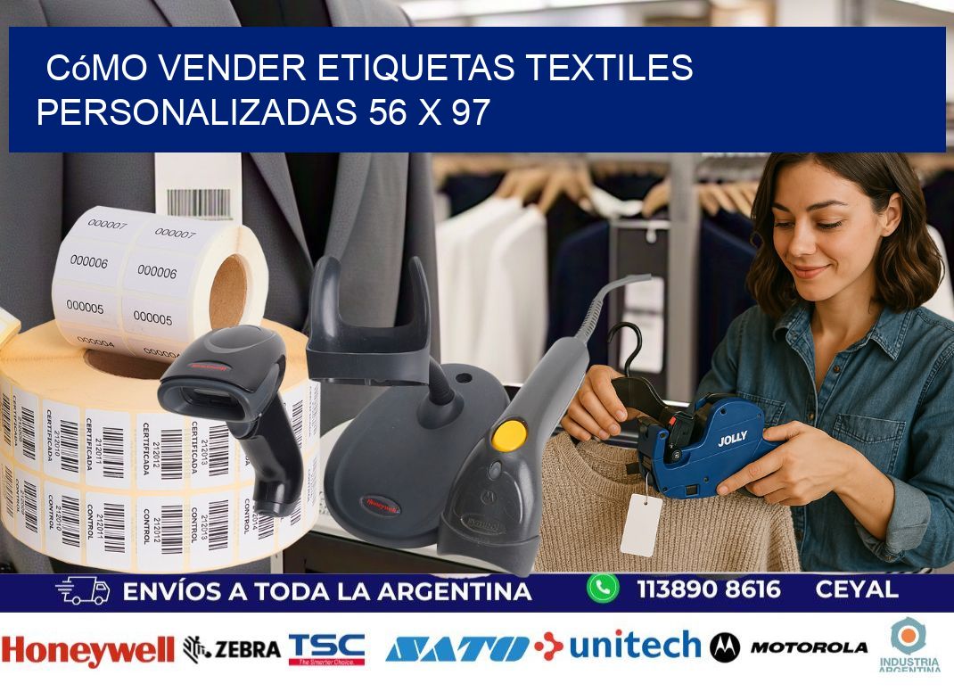 Cómo Vender Etiquetas Textiles Personalizadas 56 x 97