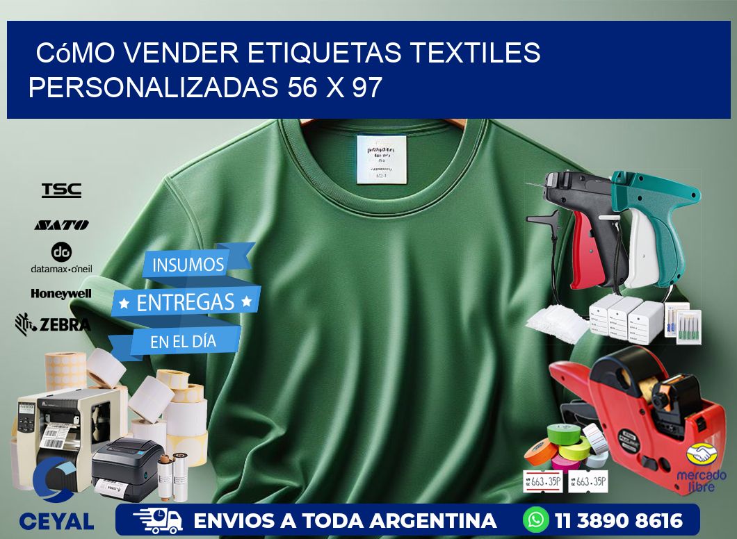 Cómo Vender Etiquetas Textiles Personalizadas 56 x 97
