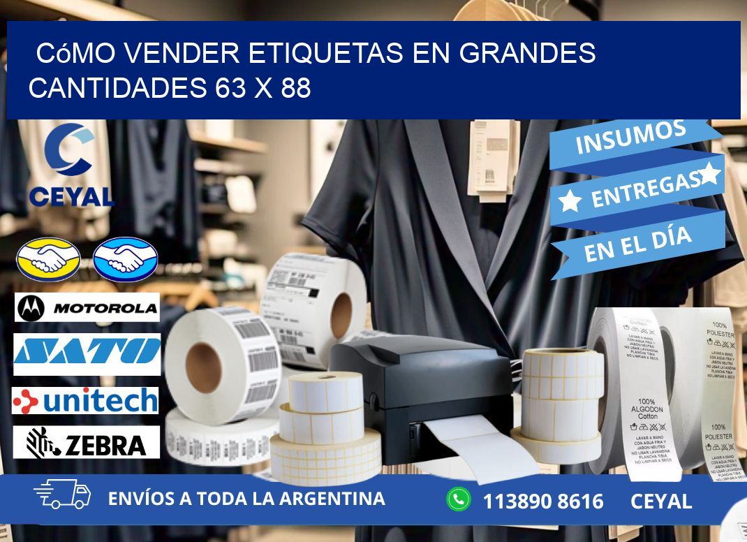 Cómo Vender Etiquetas en Grandes Cantidades 63 x 88