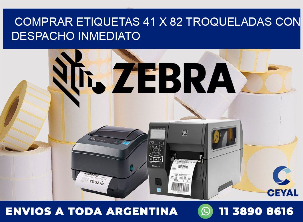 Comprar etiquetas 41 x 82 troqueladas con despacho inmediato