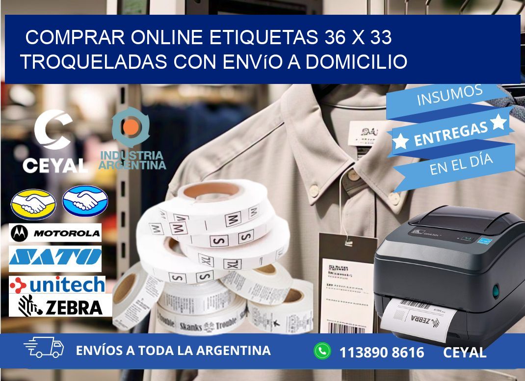 Comprar online etiquetas 36 x 33 troqueladas con envío a domicilio