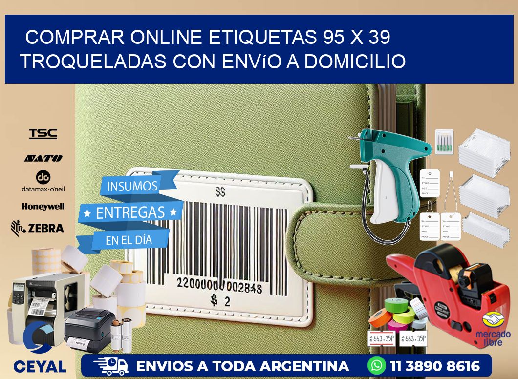 Comprar online etiquetas 95 x 39 troqueladas con envío a domicilio