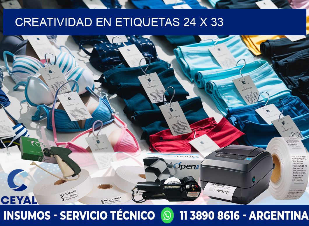 Creatividad en etiquetas 24 x 33