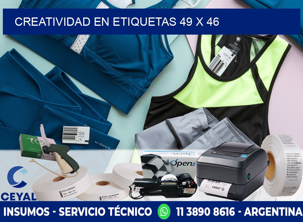 Creatividad en etiquetas 49 x 46