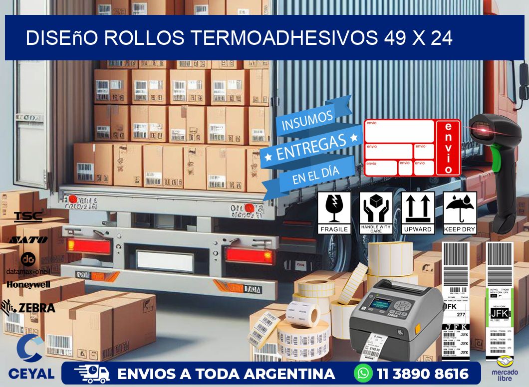 Diseño ROLLOS TERMOADHESIVOS 49 x 24