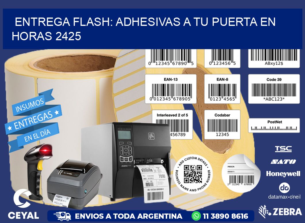 Entrega Flash: Adhesivas A Tu Puerta en Horas 2425