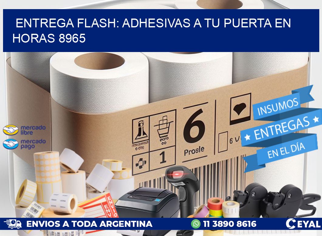 Entrega Flash: Adhesivas A Tu Puerta en Horas 8965