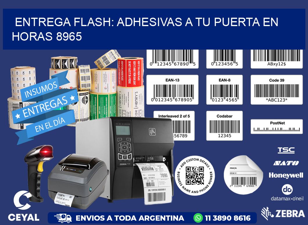 Entrega Flash: Adhesivas A Tu Puerta en Horas 8965