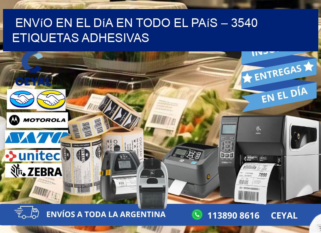 Envío en el Día en Todo el País – 3540 Etiquetas Adhesivas